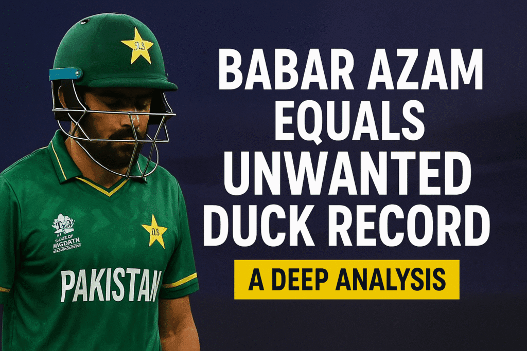 Babar Azam Duck Record _ Babar's Unwanted Record
